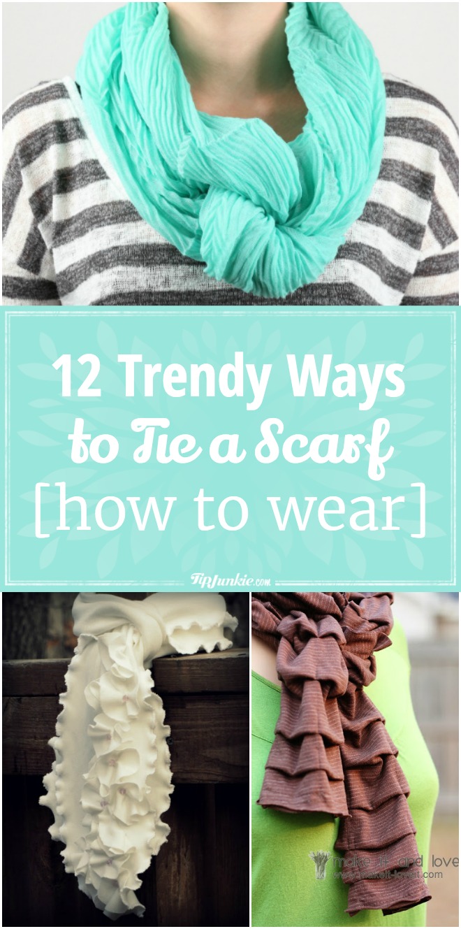 12 Trendy ways to tie a scarf so you can look super chic this Fall!