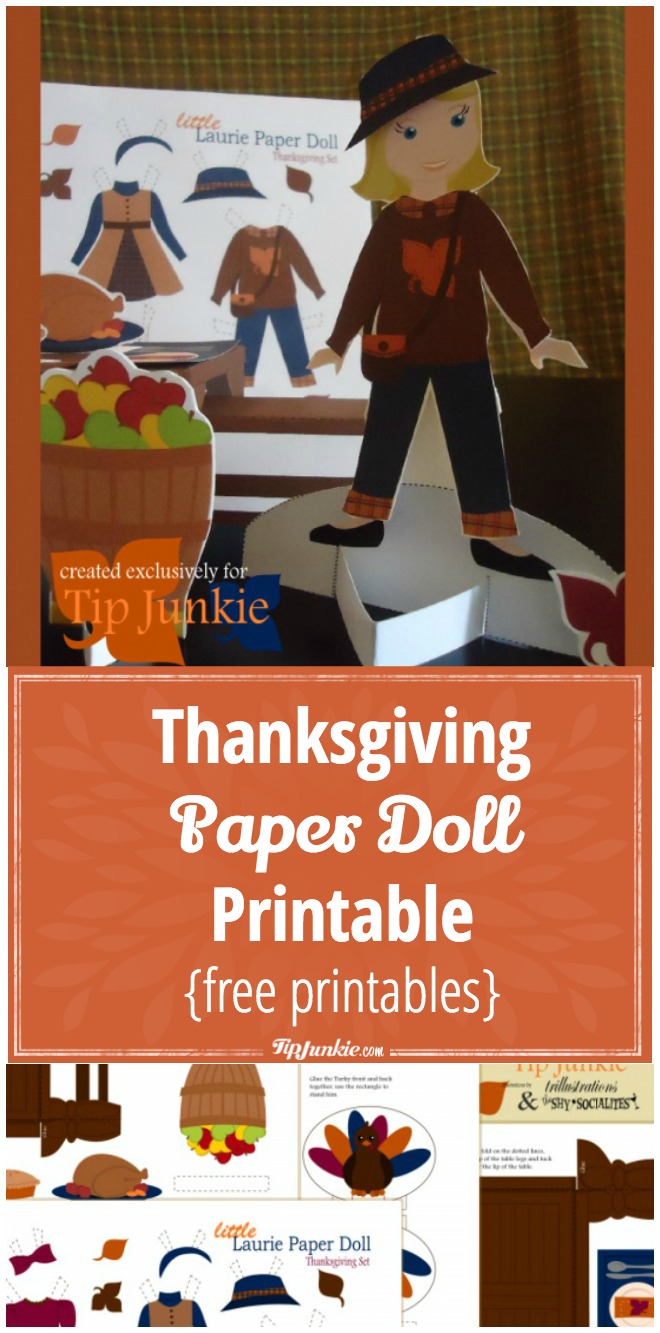 Thanksgiving Paper Doll Printable