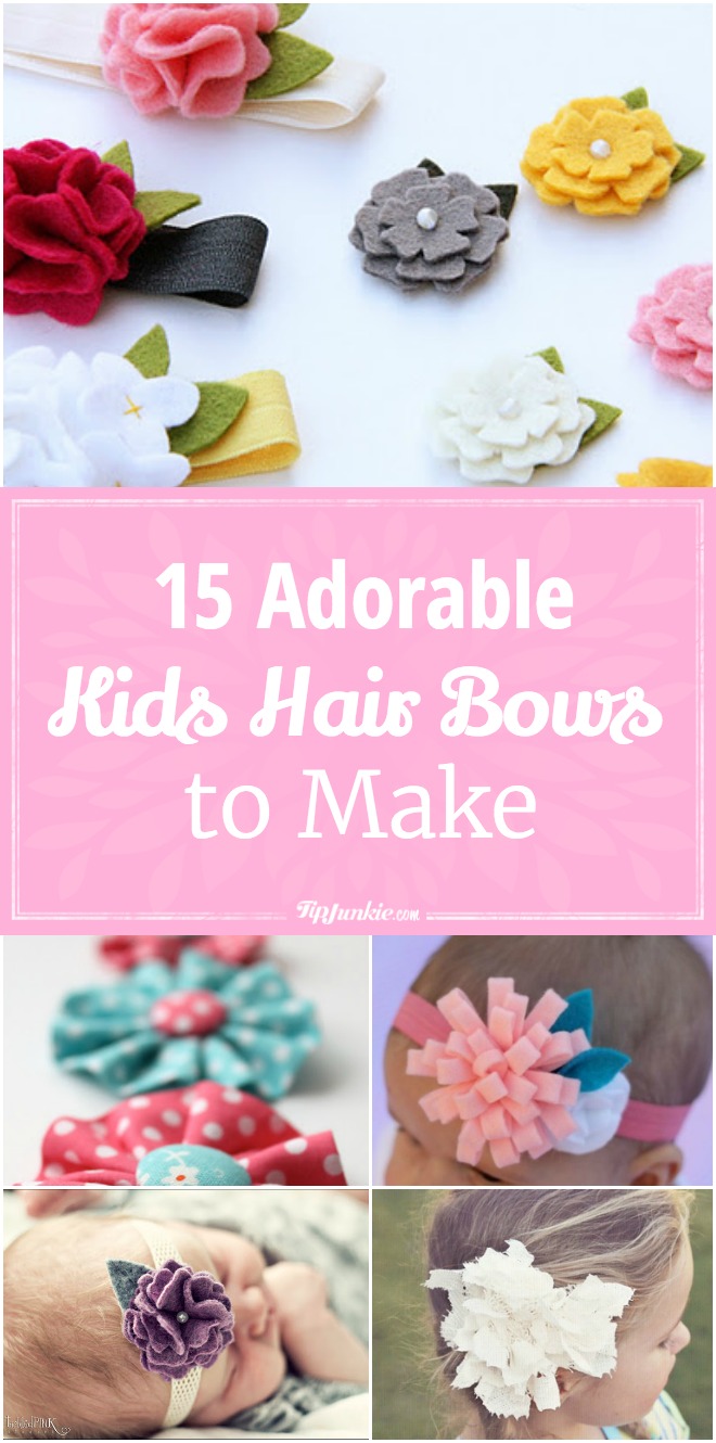 15 How to make hair bows for babies, teens and even yourself! So pretty!