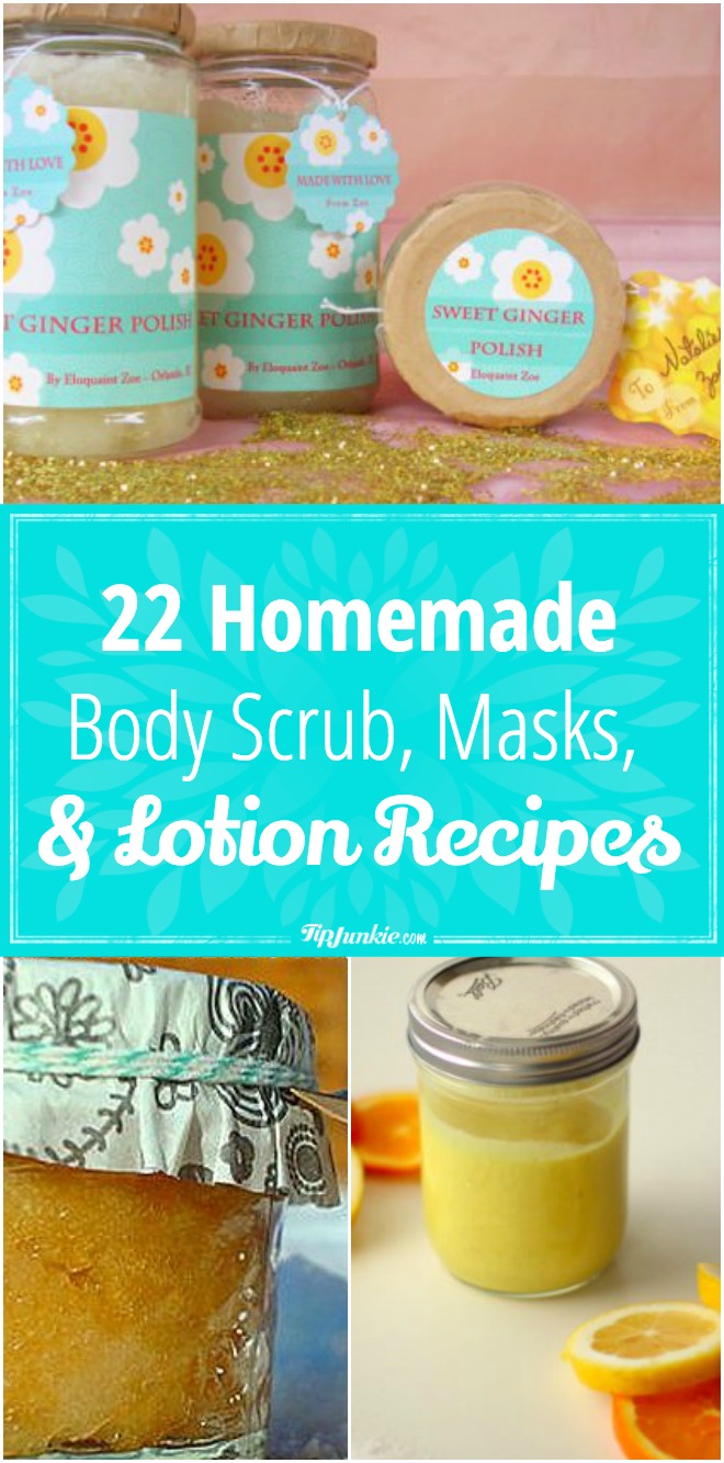 22 Homemade body scrub, masks and lotion recipes for soft and silky skin!