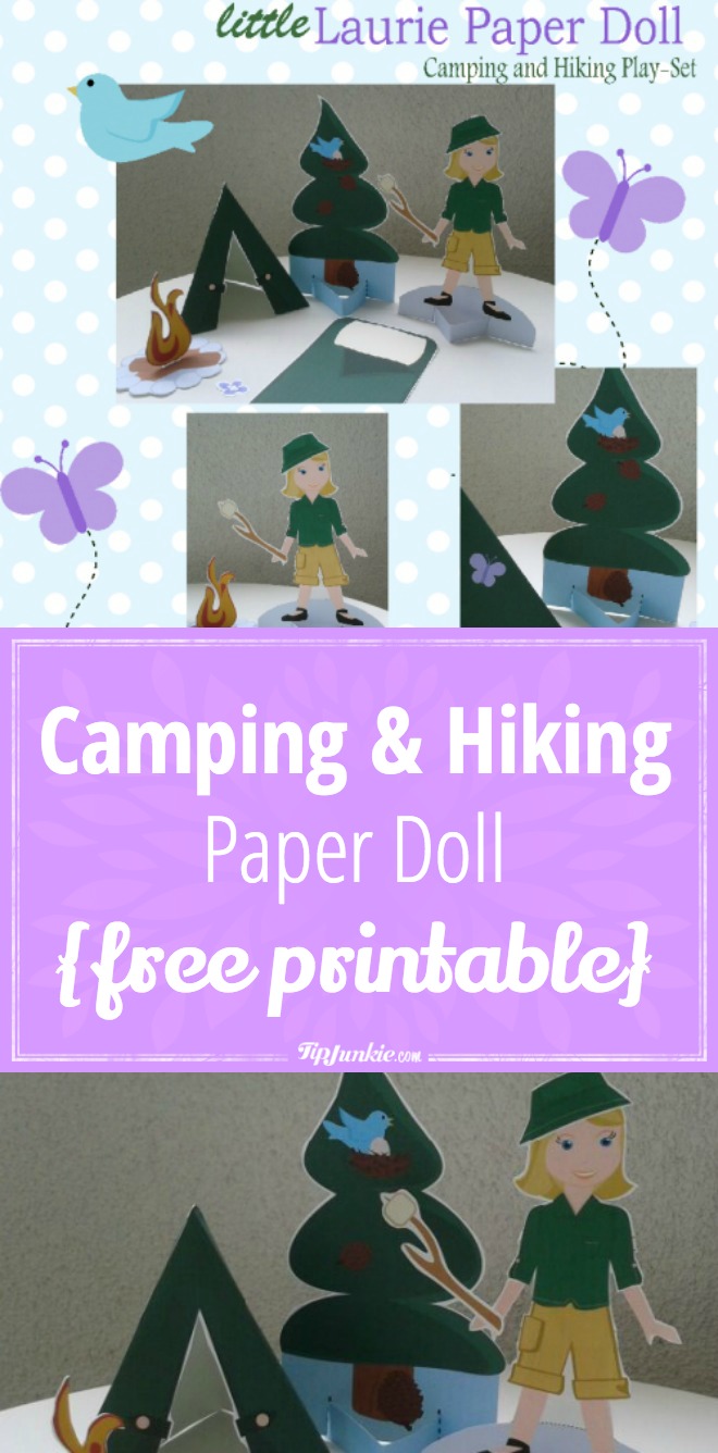 Camping & Hiking Paper Doll {free printable}
