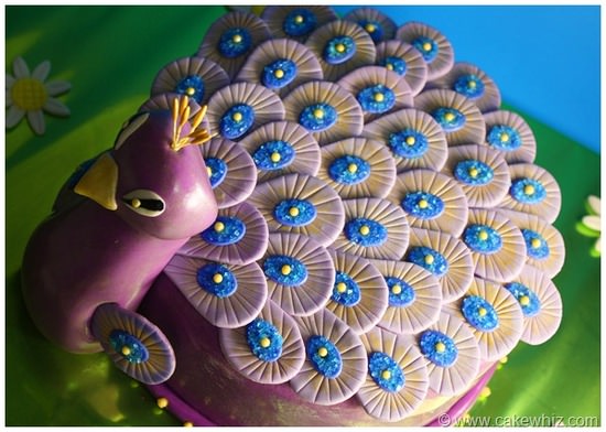 peacock cake