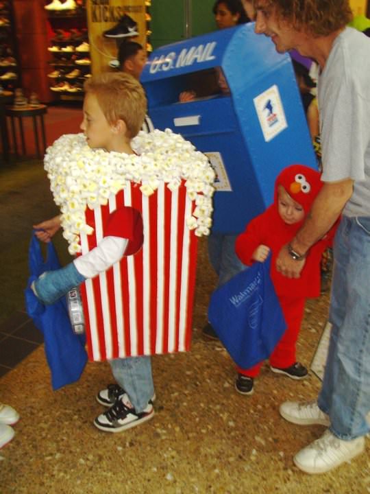 popcorn and mailbox