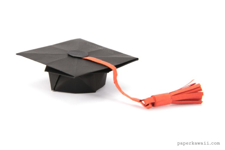 graduation hat origami