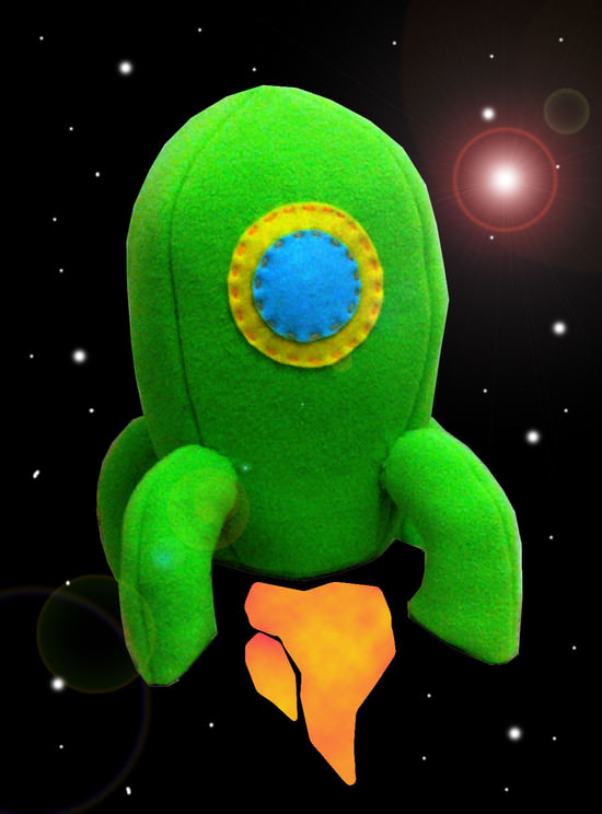 toy story alien rocket ship plush