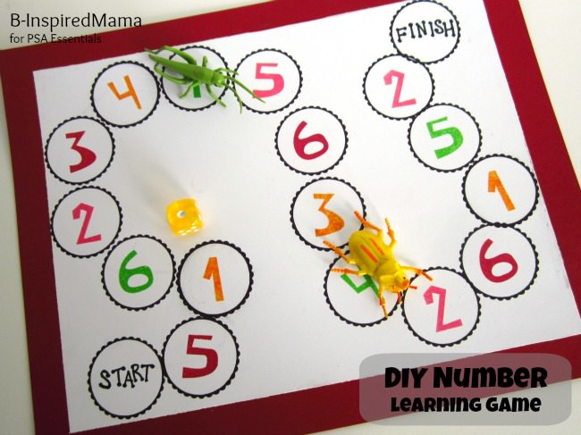 DIY Number Learning Game from B-InspiredMama 1