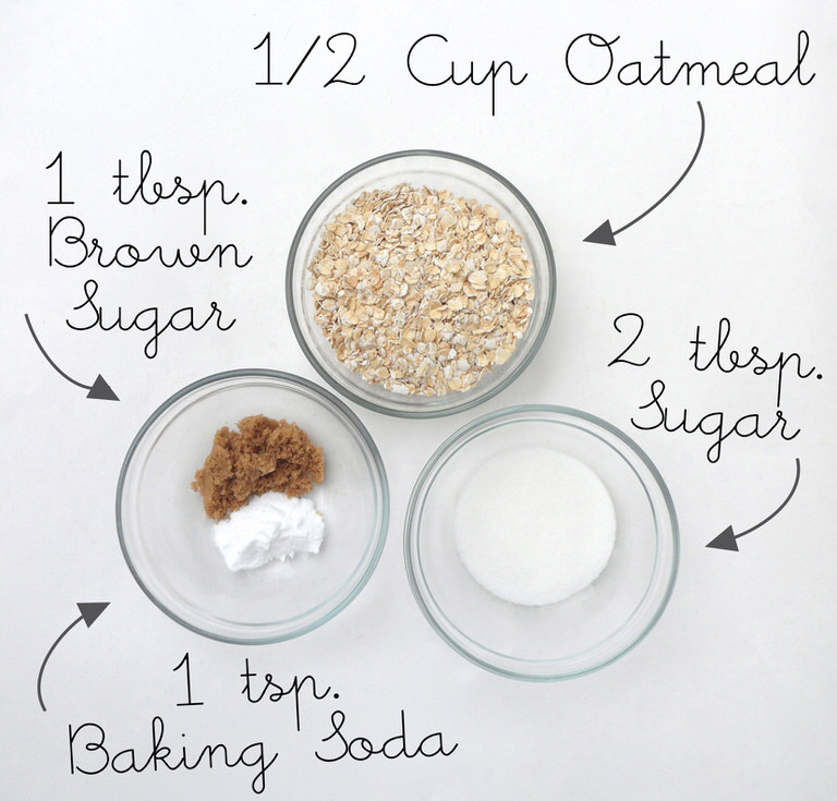 Oatmeal Coconut Cookie Scrub3