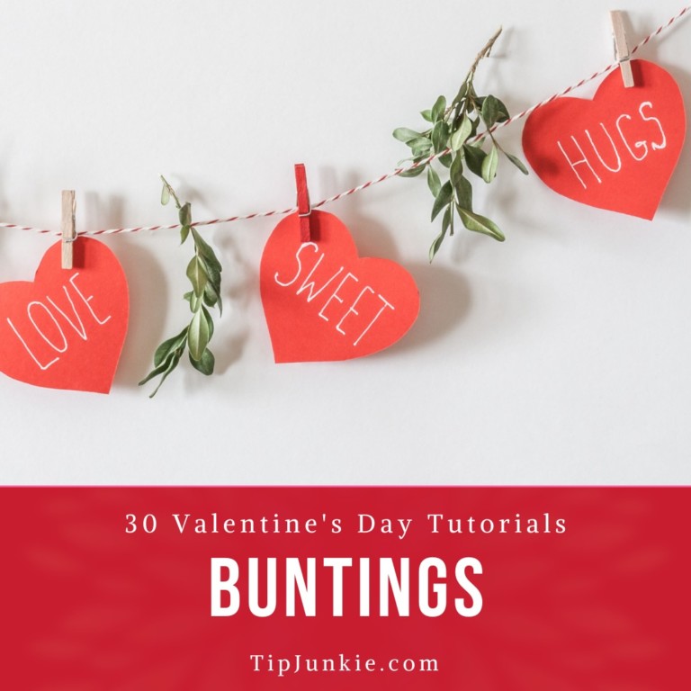 30 Diy Valentine Bunting And Banners To Make Tip Junkie