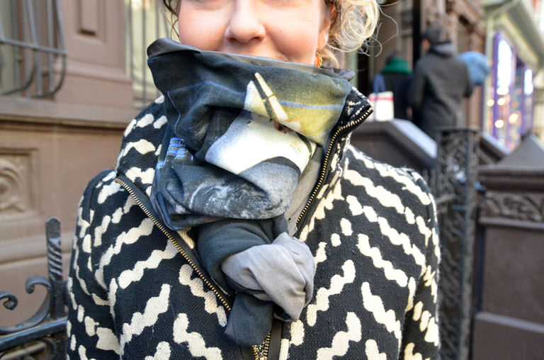 Scarf and coat