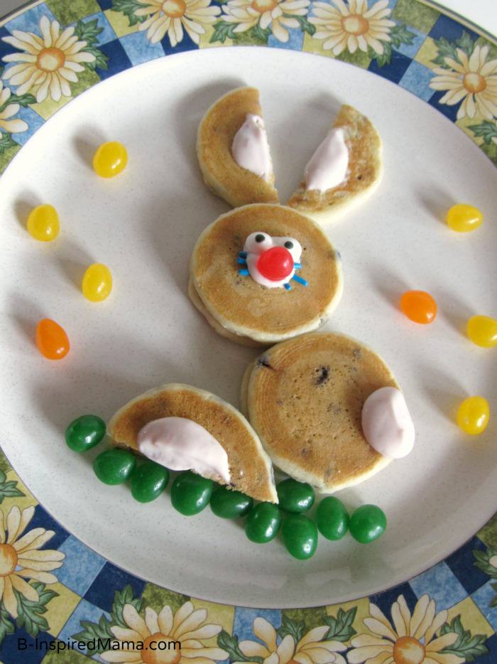 Easter Bunny Pancakes with Aunt Jemima Lil' Griddles from B-InspiredMama
