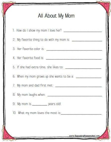 mother's day games ideas