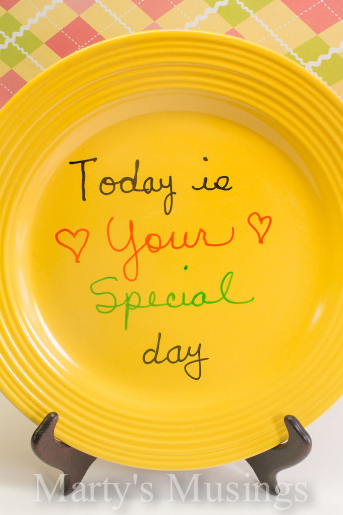 Mother's Day Crafts with Glass Chalkboard Paint from Marty's Musings-5