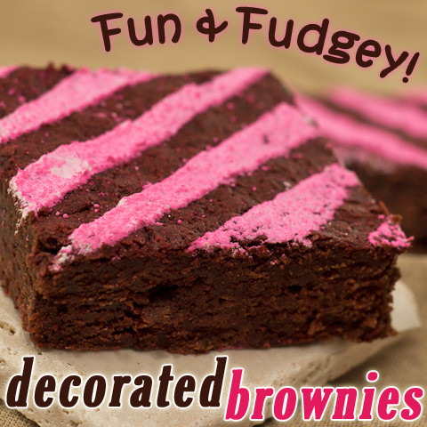 Fun and Fudgey! Decorated Brownies