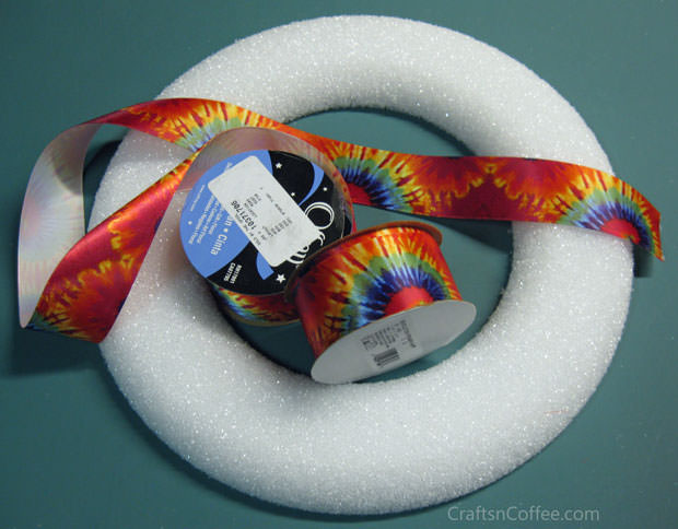 TieDyeRibbonWreathSupplies
