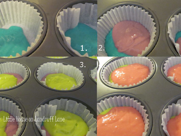 rainbow cupcakes