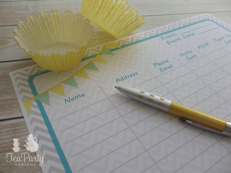 Printable Party Planner 2