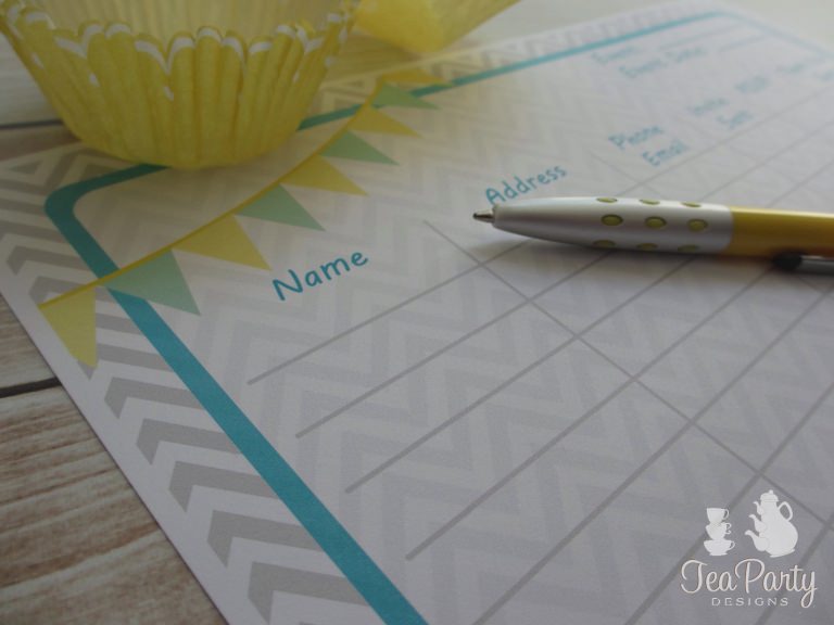 Printable Party Planner 3