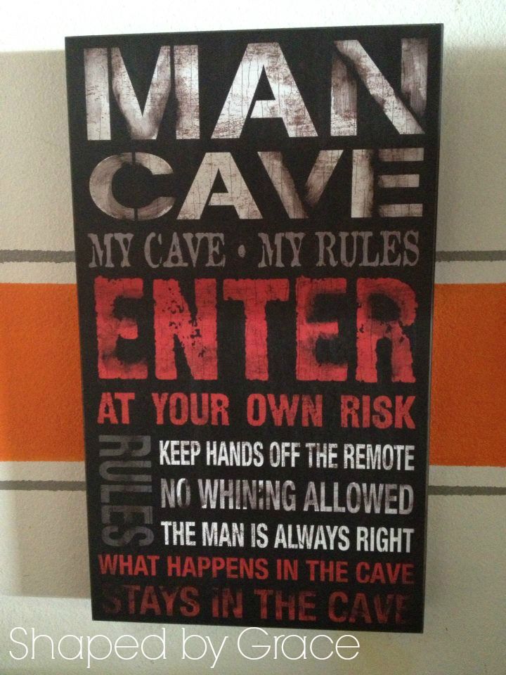 man cave sign