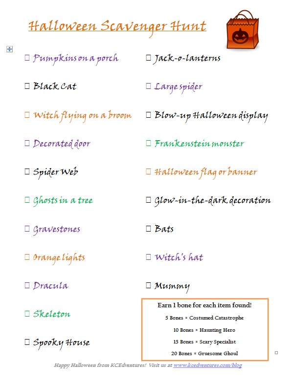printable-halloween-scavenger-hunt