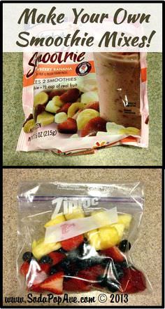 Pre-Made Freezer Smoothies