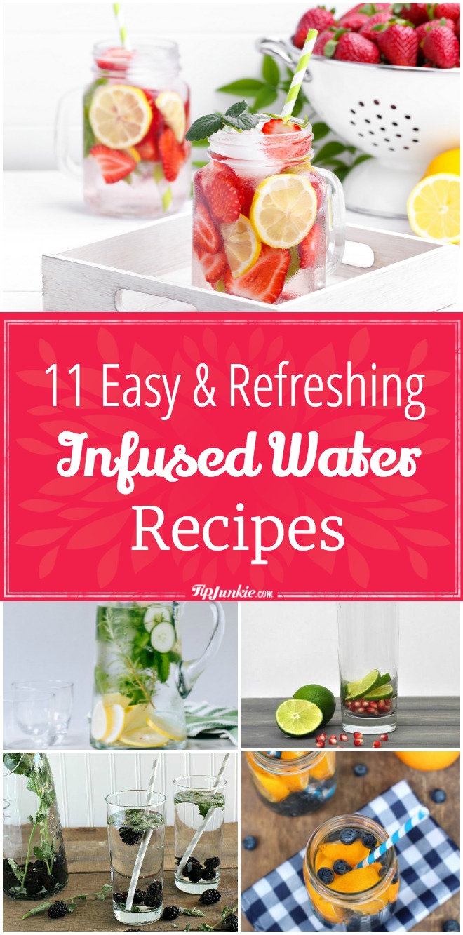 11 Easy and Refreshing Infused Water Recipes. It tastes so good you're guaranteed to drink lots of it!