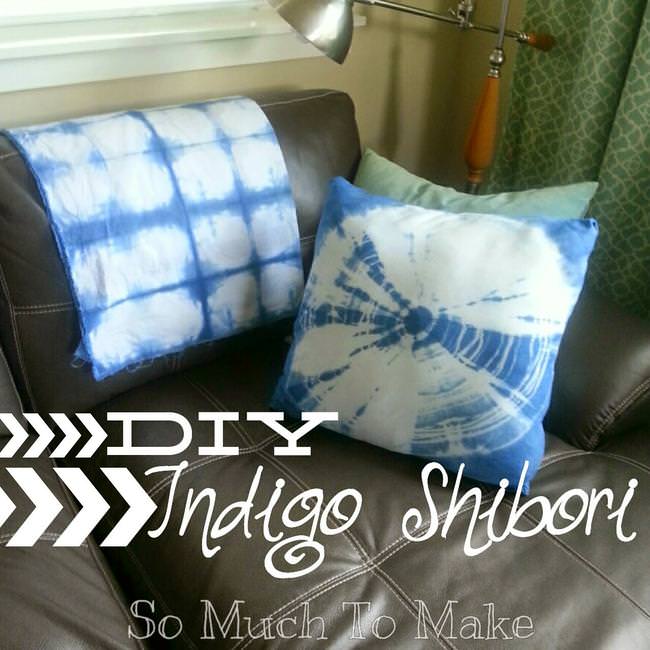 Diy Indigo Shibori Textile Fabric Tie Dye Home Decor Tip Junkie Diy Indigo Shibori Textile Fabric Tie Dye Home Decor