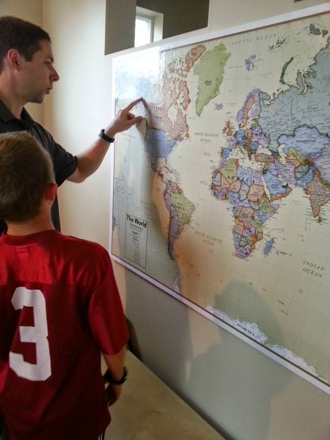 Mount and Hang Large Maps with Ease Tip Junkie