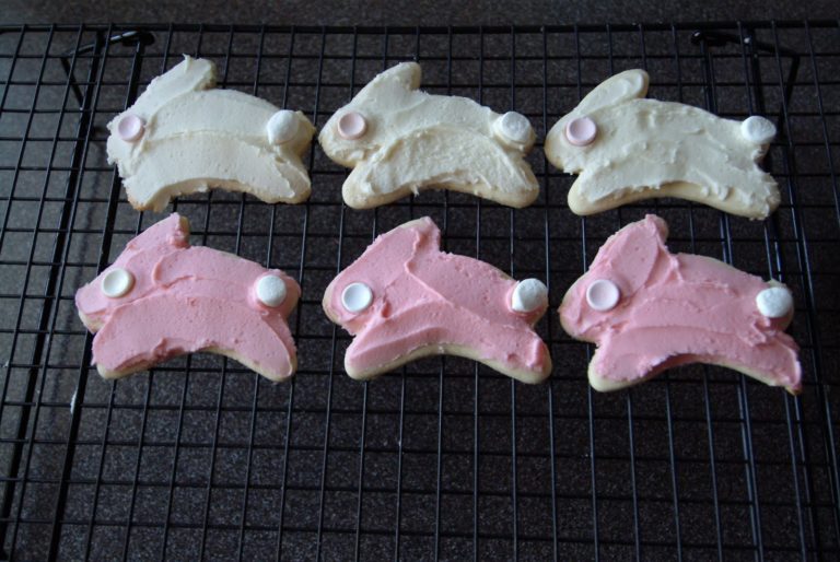 Frosted Easter Sugar Cookies