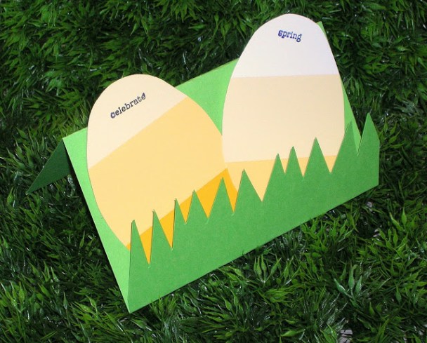 Paint Chip Easter Card