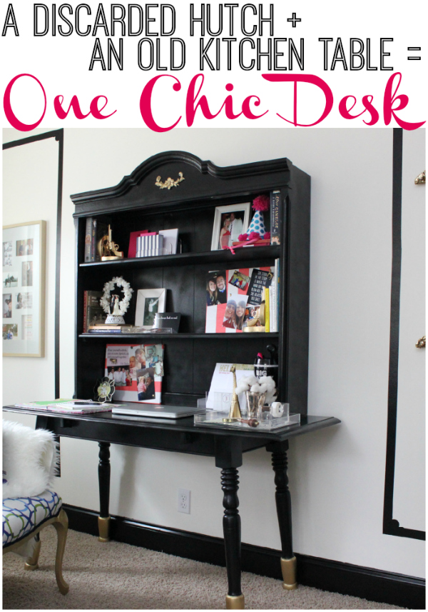 how to build a desk with table and hutch