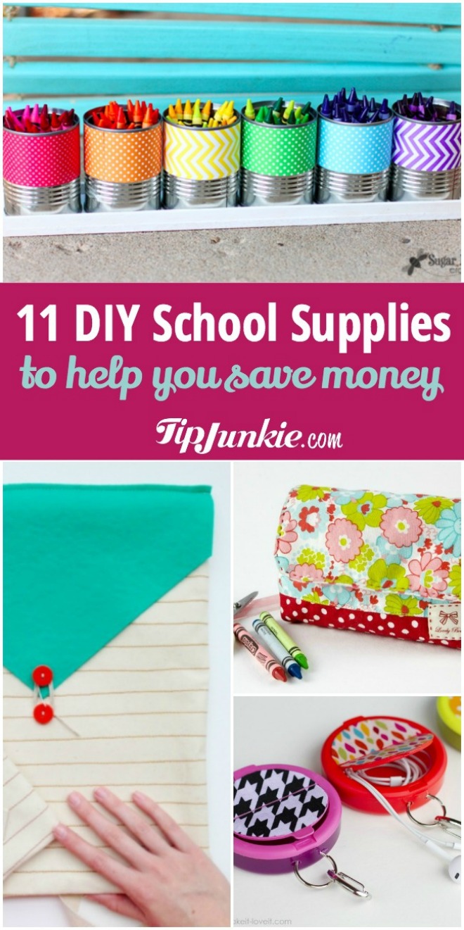 11 DIY School Supplies to Help you Save Money