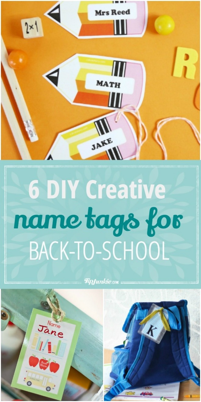 6 DIY Creative Name Tags for Back-to-School