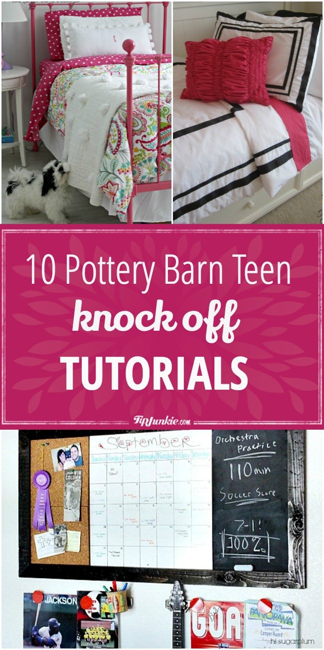 Pottery Barn Teen Knock Off Tutorials