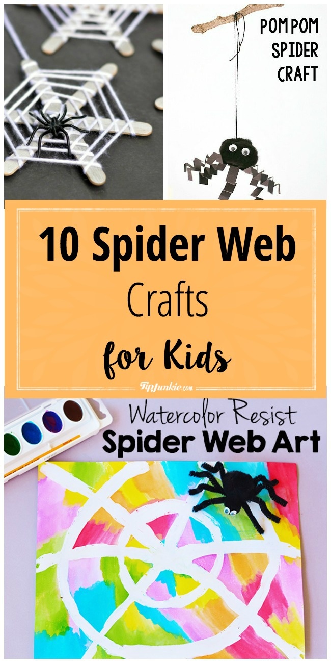 10 Halloween spider web crafts for kids.