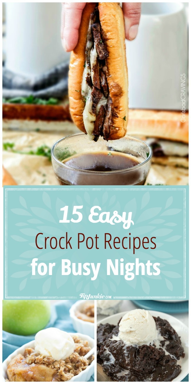15 Easy Crock Pot Recipes for Busy Night!