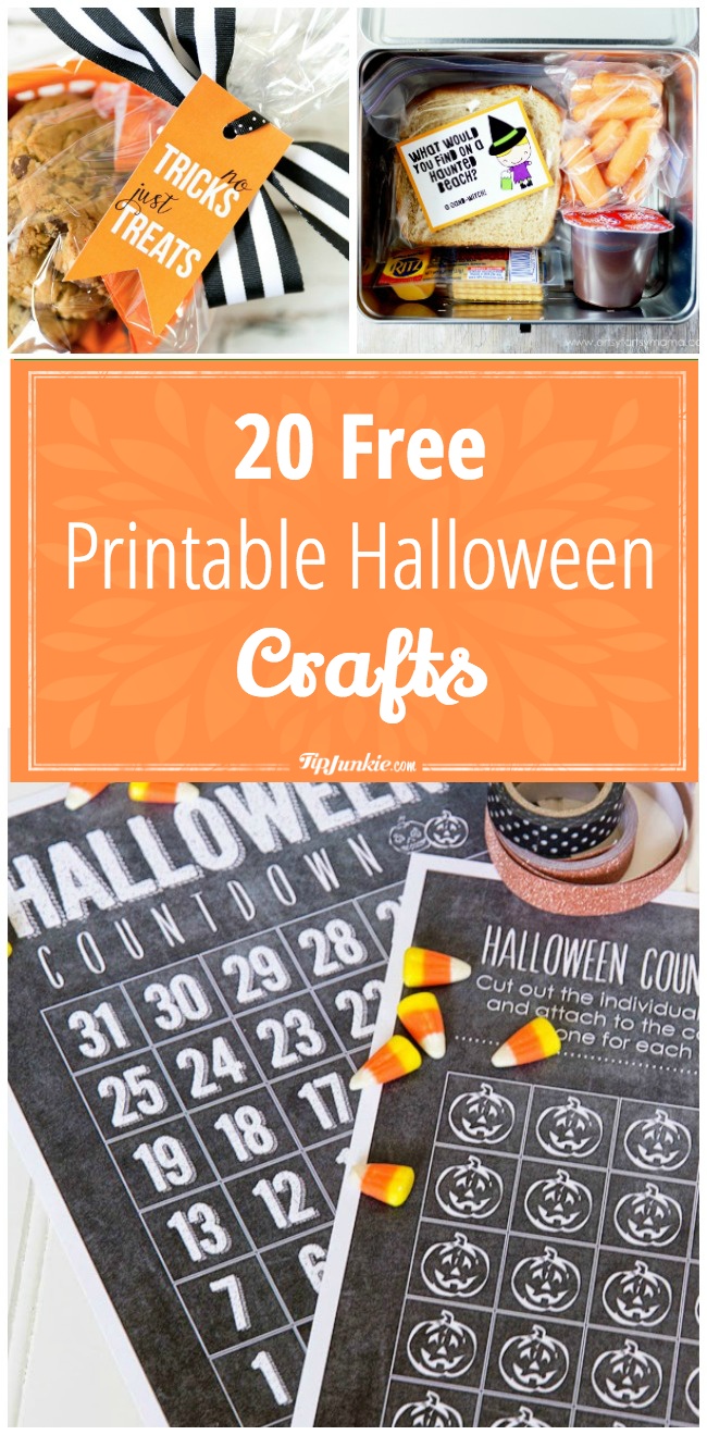 20 Printable Halloween crafts that are FREE!