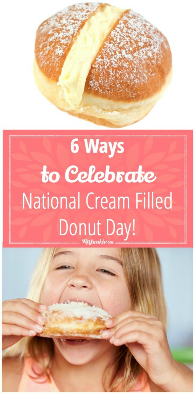 6 Ways to Celebrate National Cream Filled Donut Day!