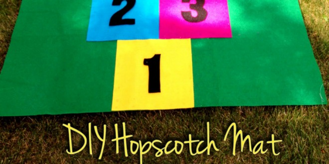 diy hopscotch mat with felt