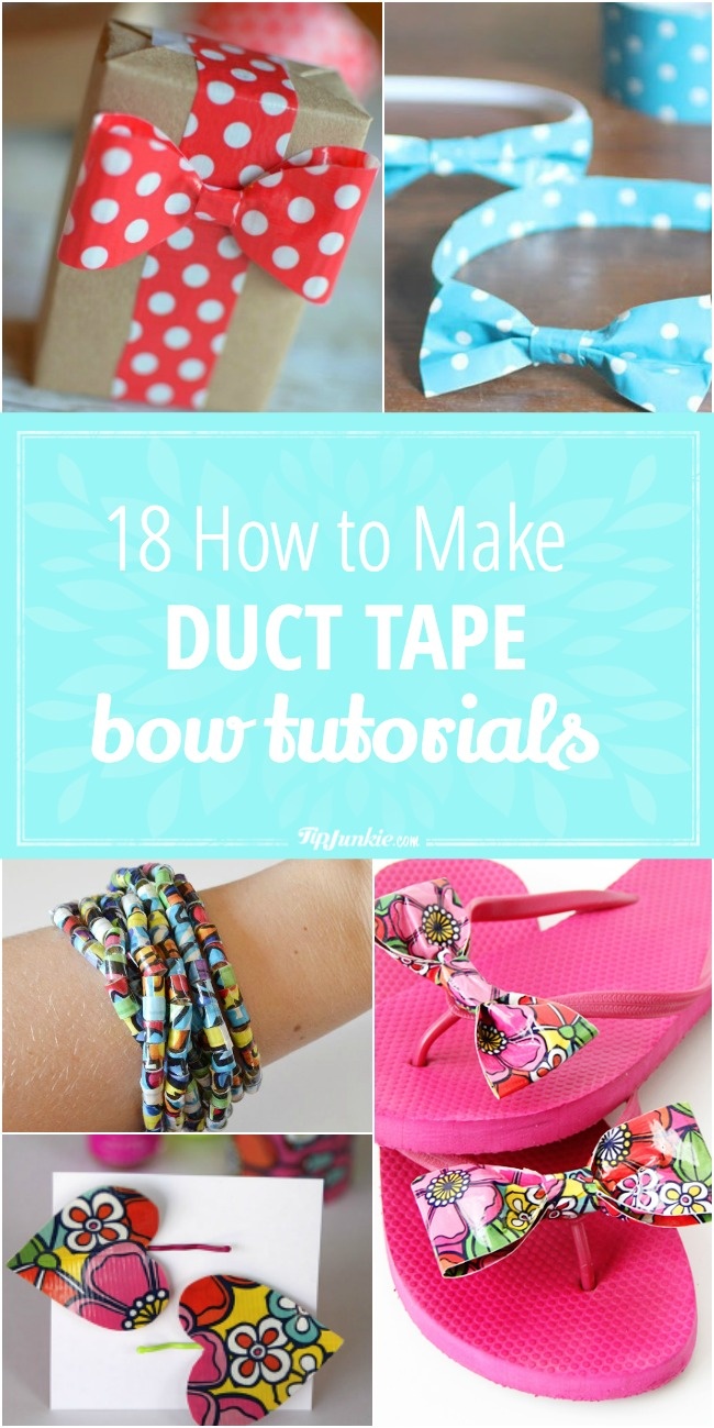 How to Make Duct Tape Bow Tutorials