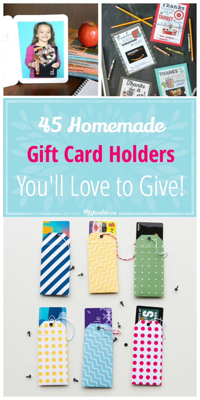 45 Homemade gift card holders you'll love to give!
