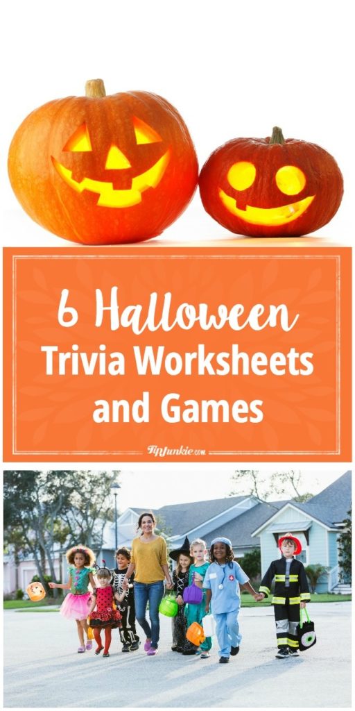 Halloween Trivia Worksheets and Games