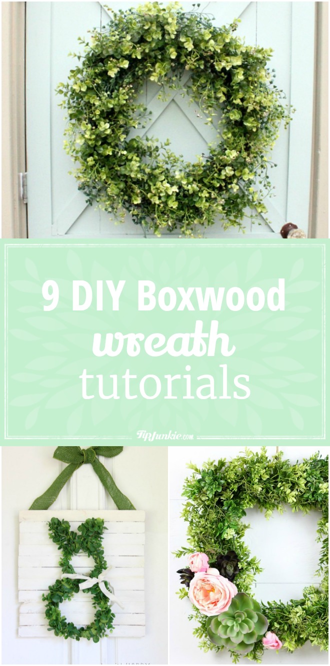 9 DIY Boxwood Wreath Tutorials