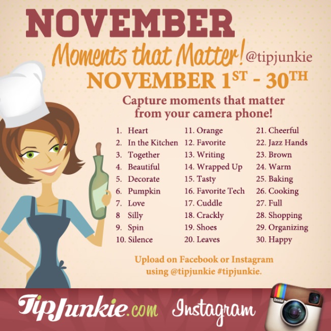 november photo journal prompt