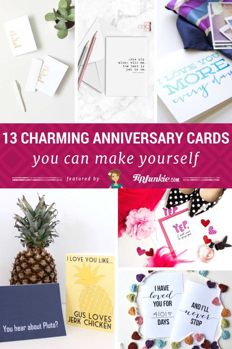 13 Charming Anniversary Cards You Can Make Yourself