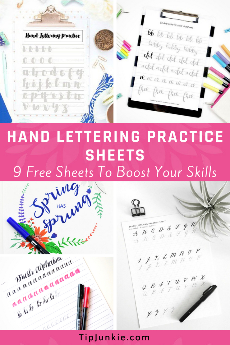 Oh boy do I need this! Hand Lettering Practice Sheets to boost your handwriting skills.