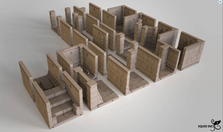 Dungeons and Dragons Egyptian Dungeon Set