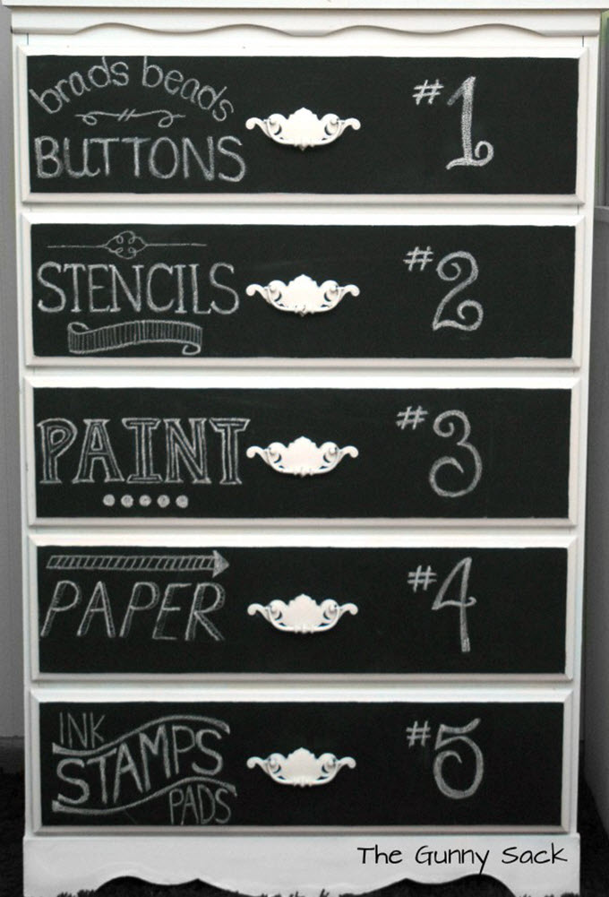 Chalkboard Art Dresser