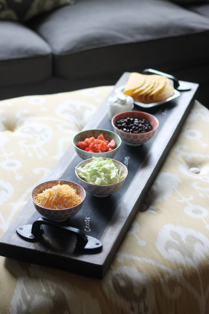 Chalkboard Paint Serving Tray