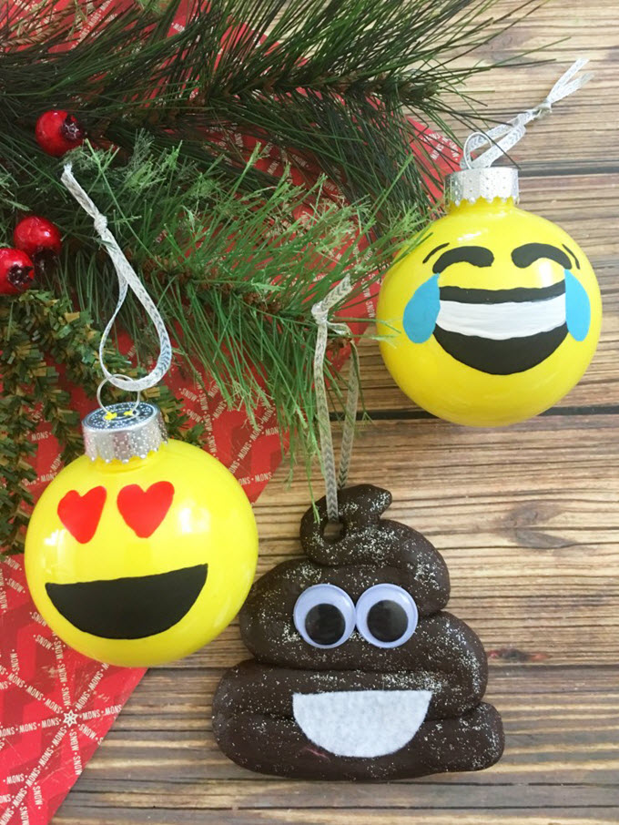 DIY Emoji Ornaments DIY Emoji Ornaments