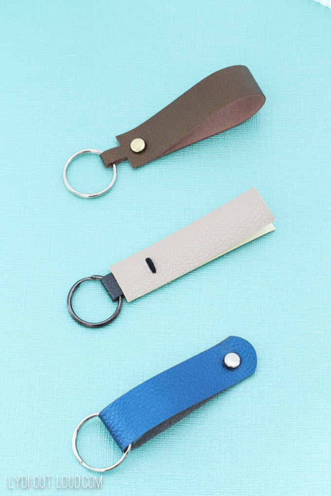 DIY Leather Key Fob Gift